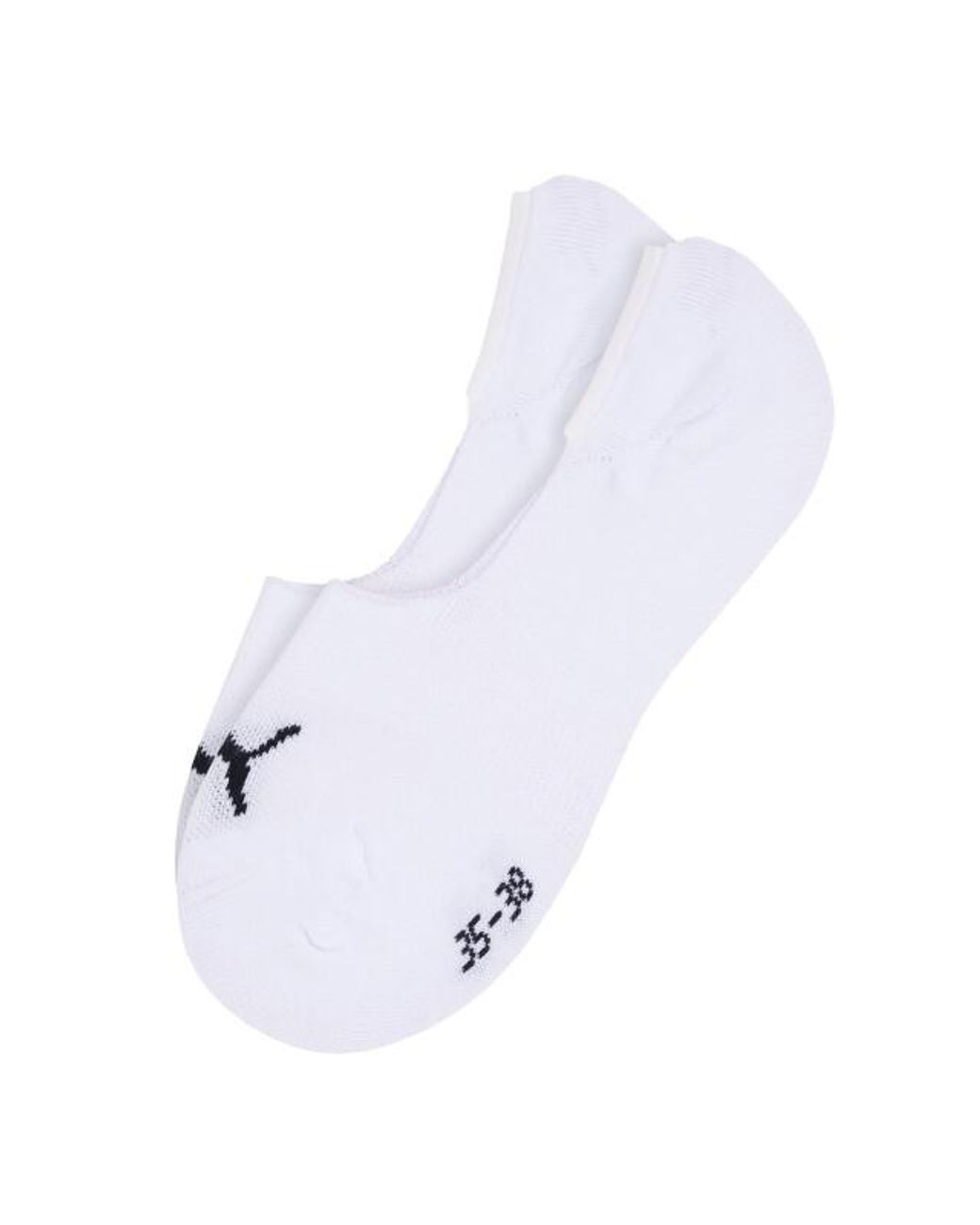 PUMA Footie Enkelsokken (Set Van 2) in het White