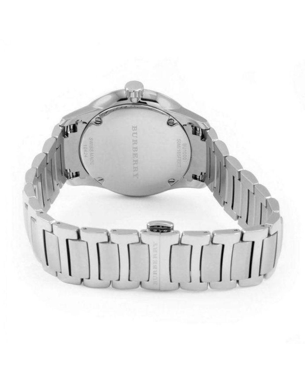 Burberry Bu10007 De Klassieke Roestvrij Stalen Herenhorloge in het Metallic voor heren