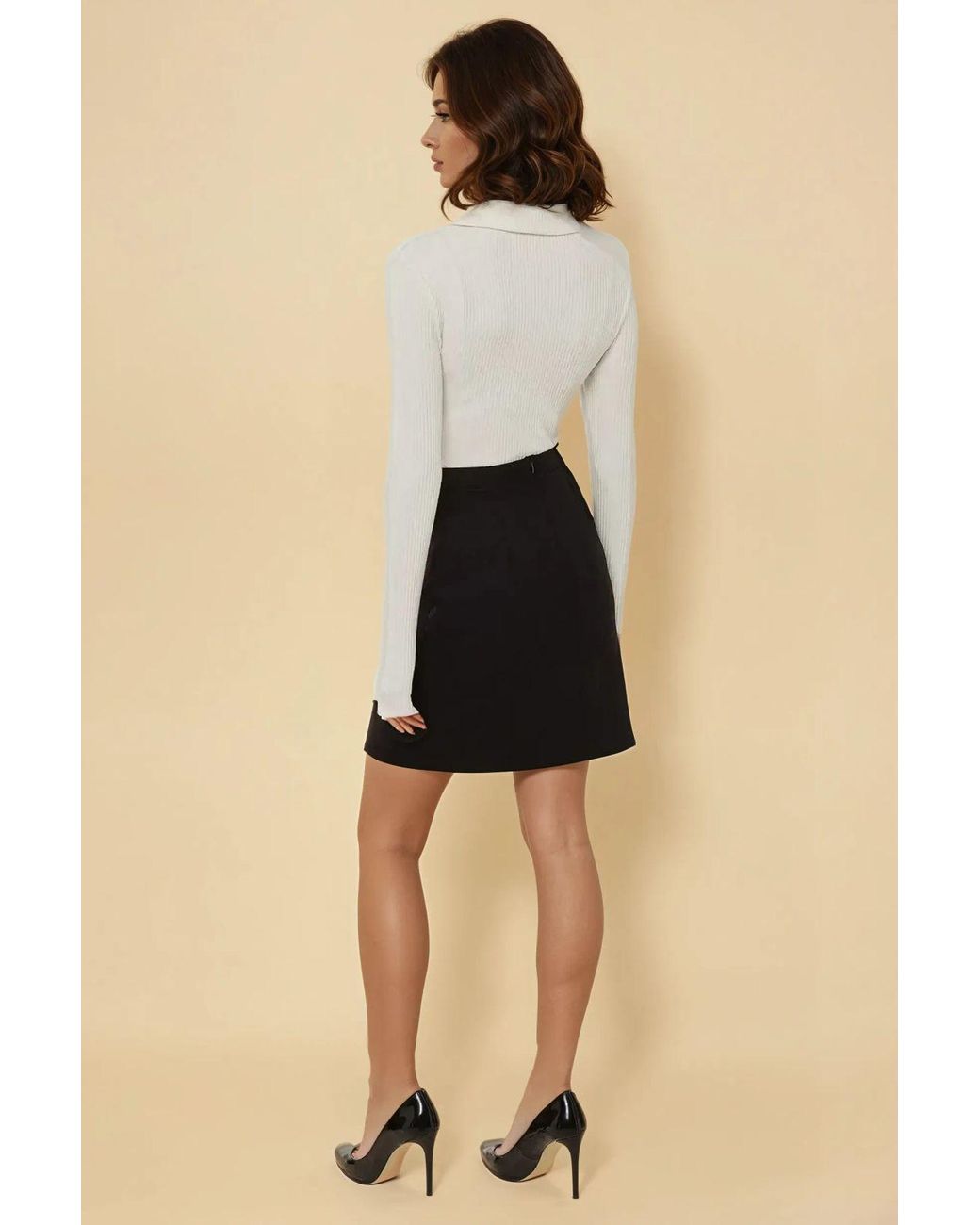 Hiccup Natural High-Waist Mini A-Line Skirt