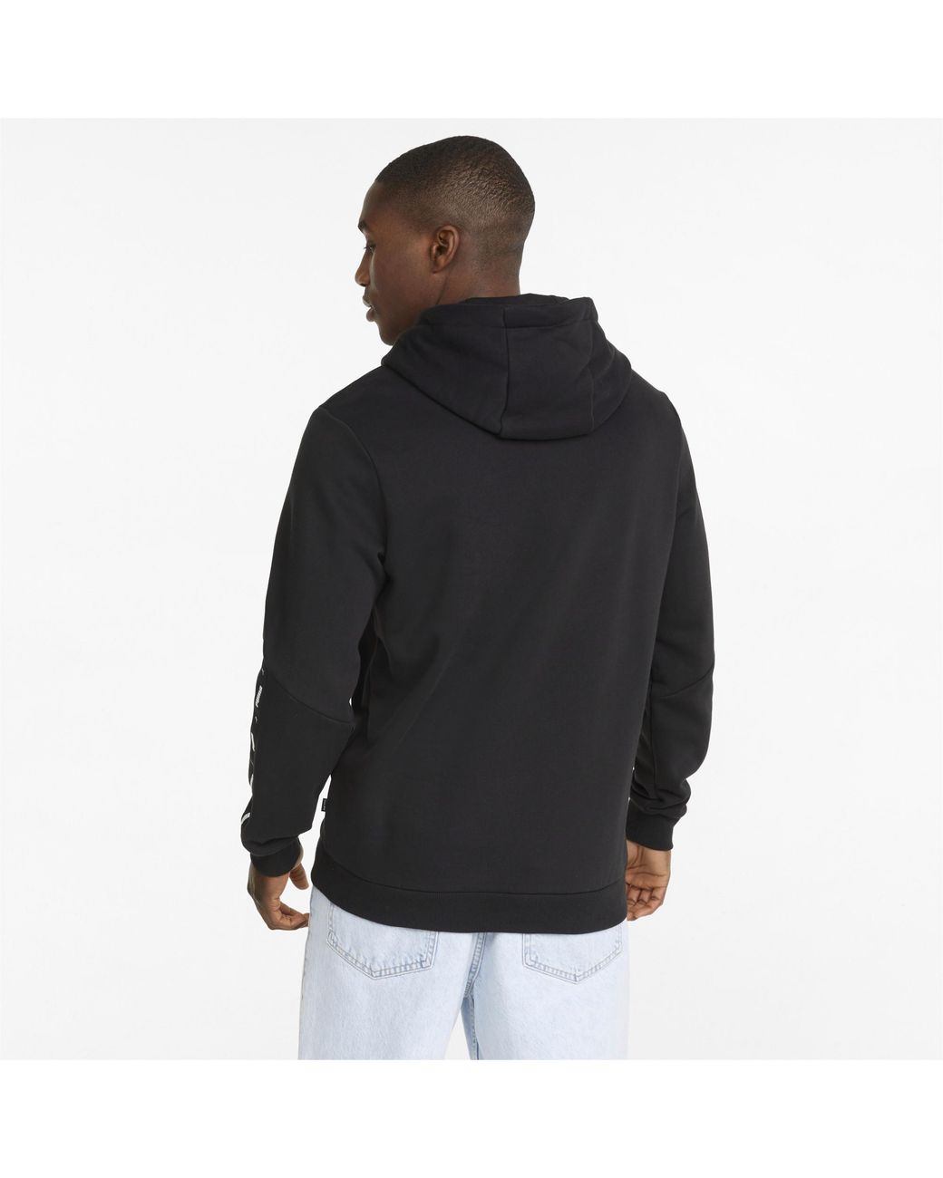 PUMA Essentials+ Tape Hoodie in het Black voor heren