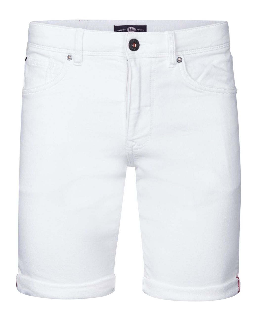 Petrol Industries Jackson Gekleurde Denim Short Coconut in het White voor heren