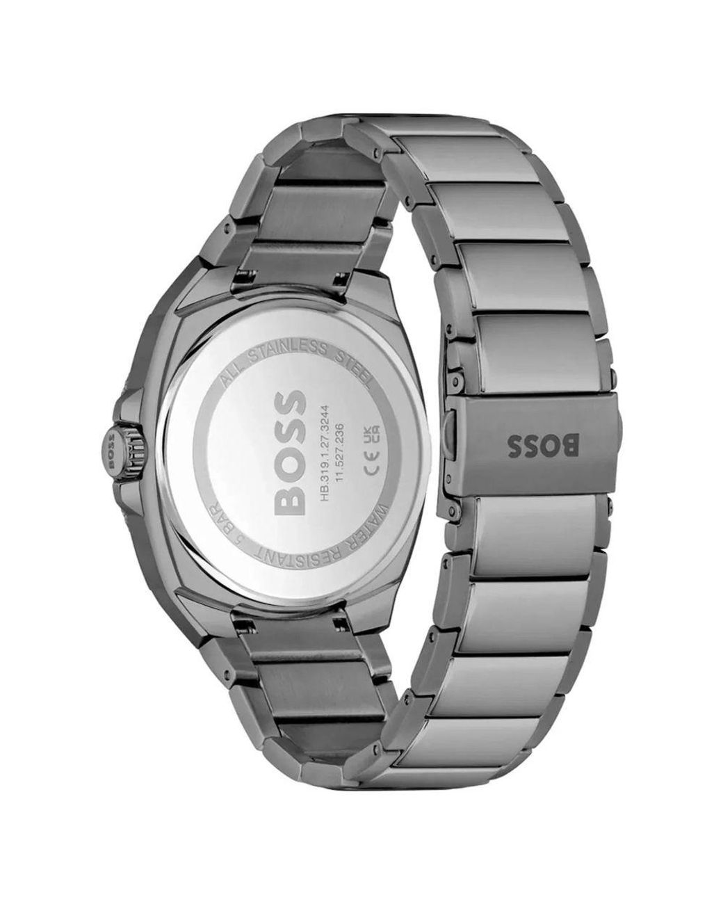 Boss Grijze Rvs Dress Watch in het Metallic voor heren