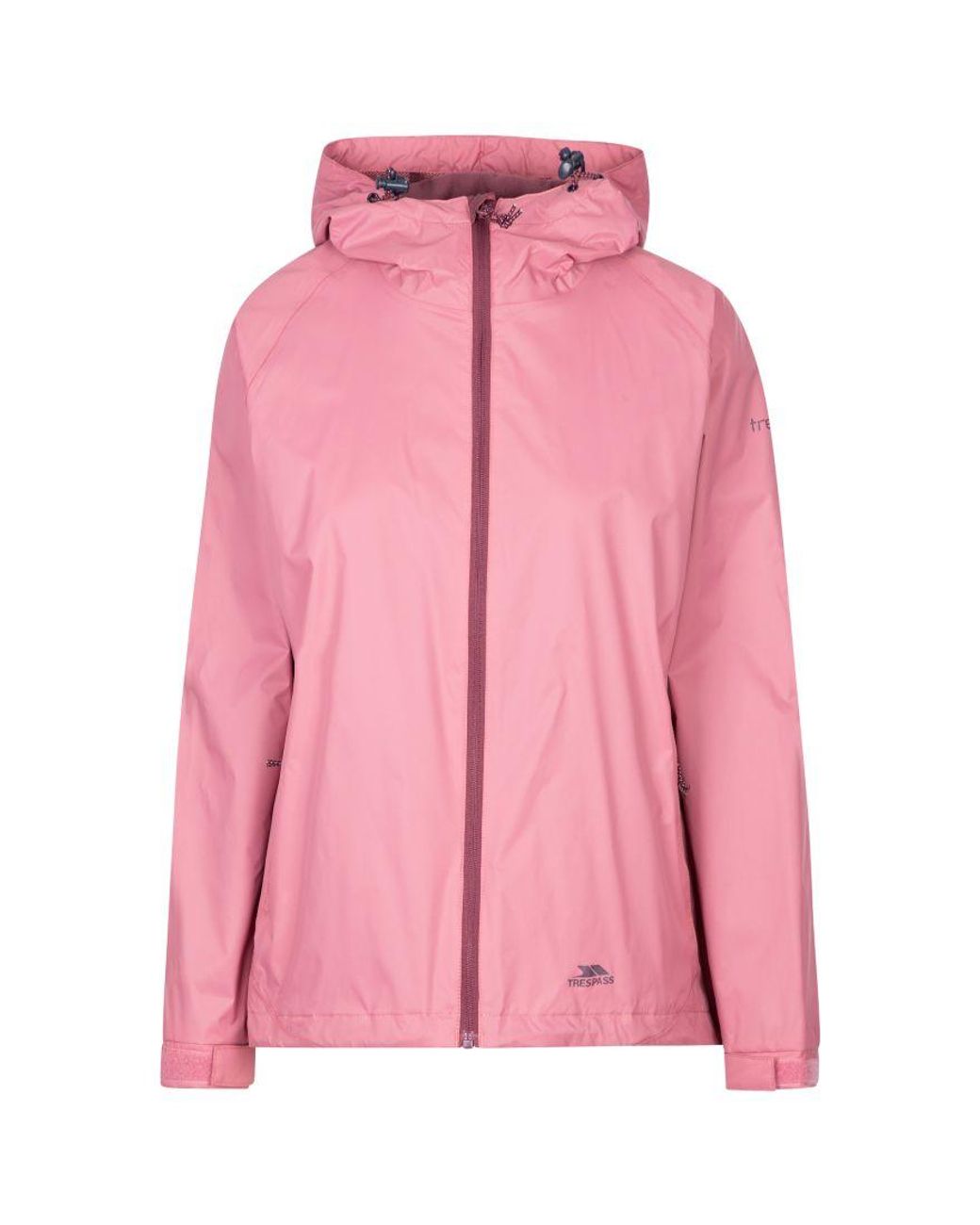 Trespass Pink Ladies Tayah Ii Waterproof Shell Jacket (Rose)