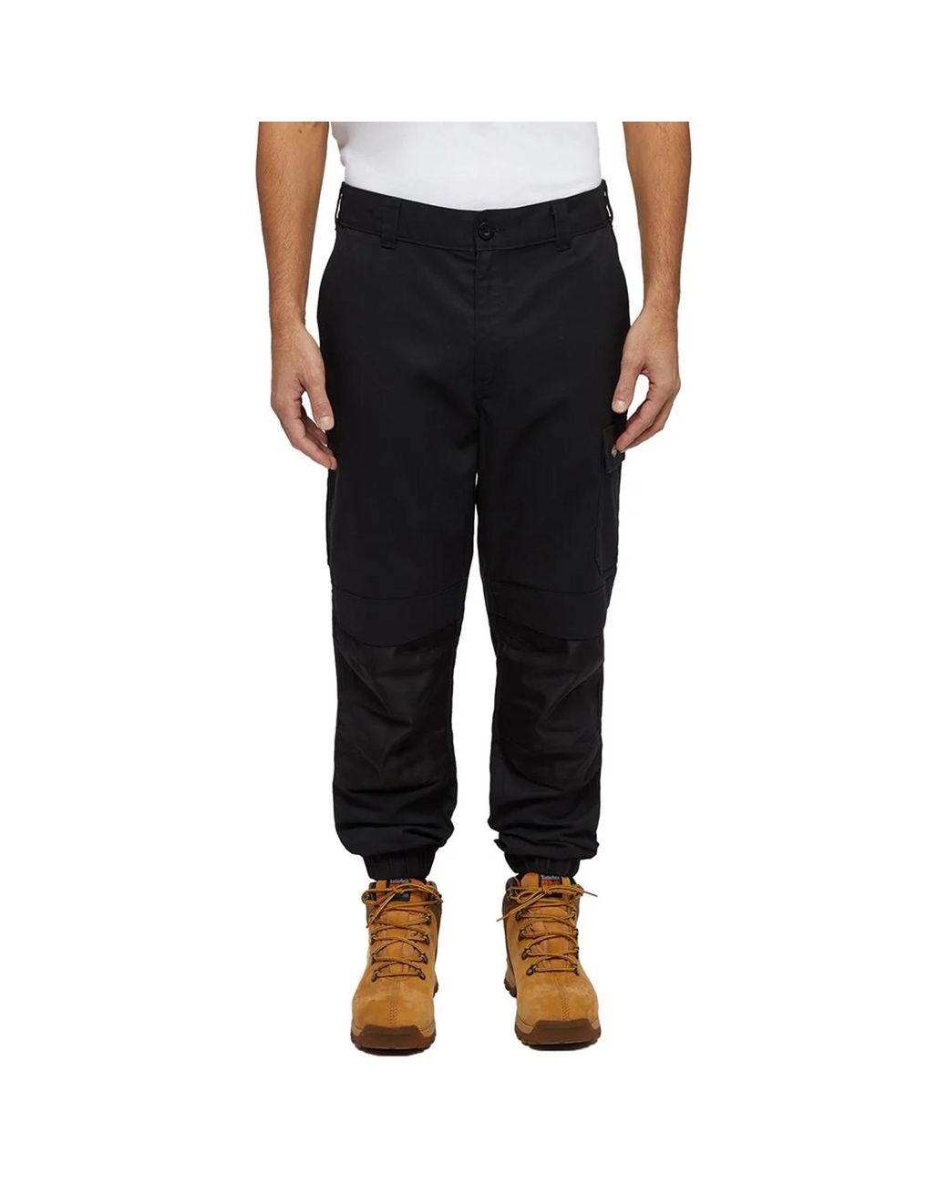 Dickies Black Ladies Twill Cargo Pocket Jogging Bottoms
