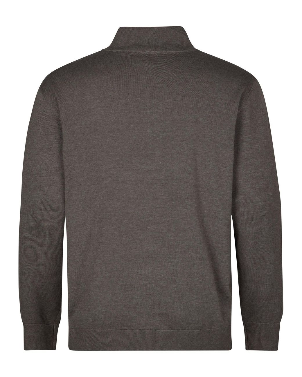 Petrol Industries Plus Size Gebreide Trui Met Rits Steelridge in het Gray voor heren