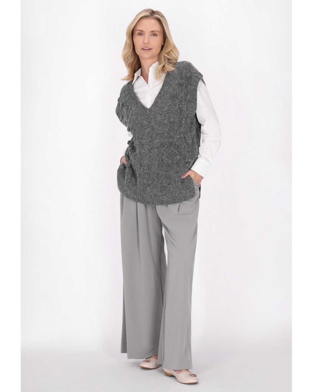 Usha Gray Pullunder Damen Anthrazit-Melange
