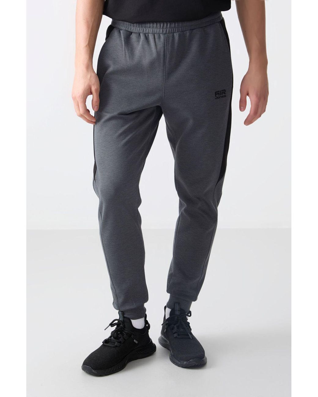 TOMMY LIFE Blue Regular-Fit Fleece Sweatpants for men