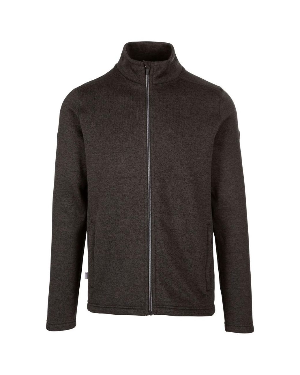 Trespass Black Rundel Marl Fleece Jacket (Dark) for men