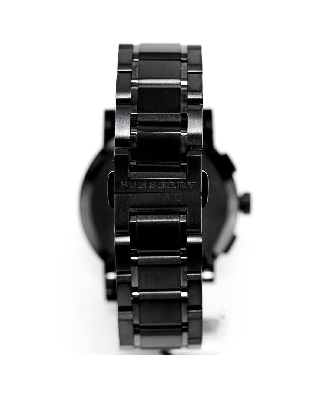 Burberry Bu9365 Chronograaf The City Gun Metal Herenhorloge in het Black voor heren