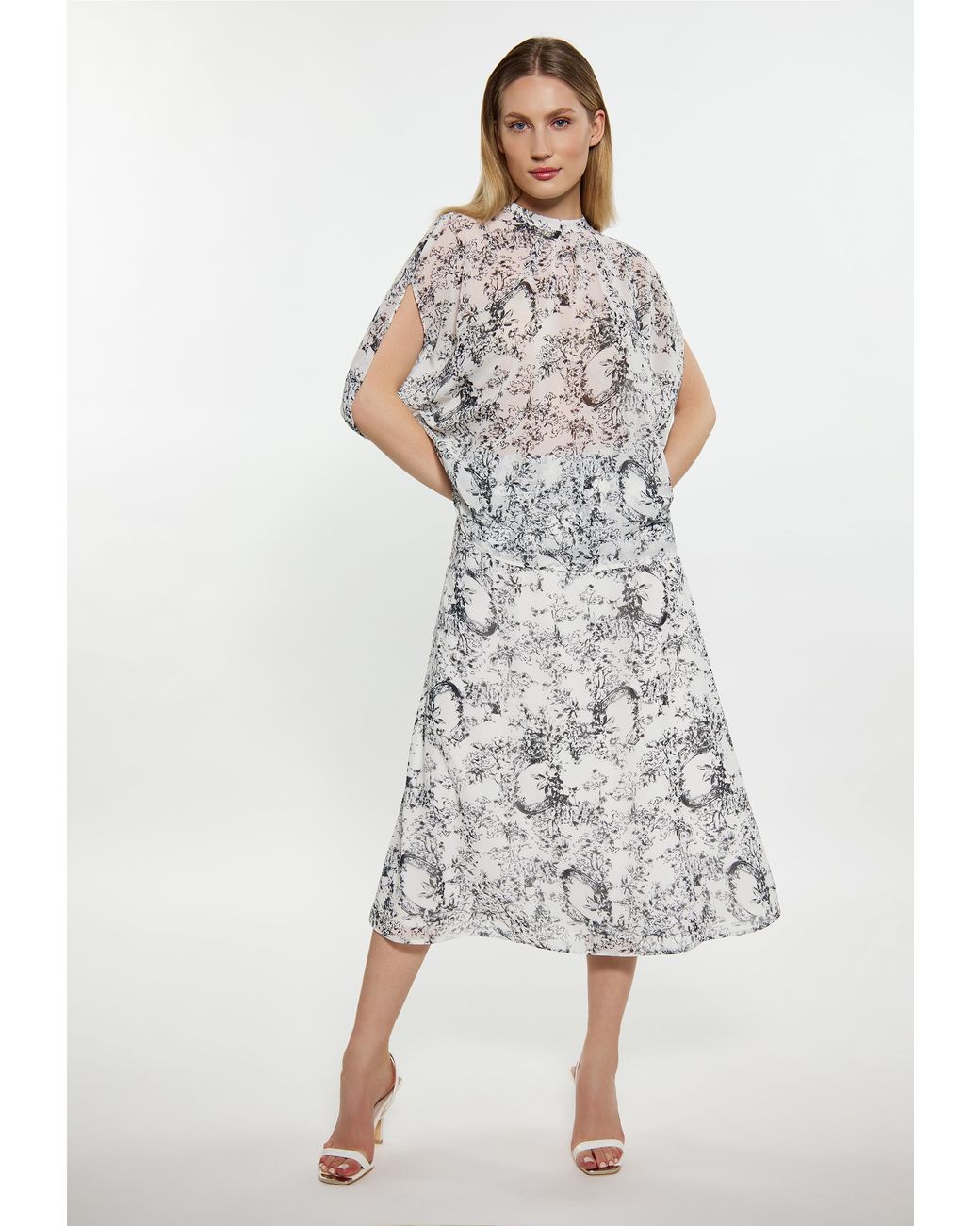 Dreimaster Blouse Wit in het Gray