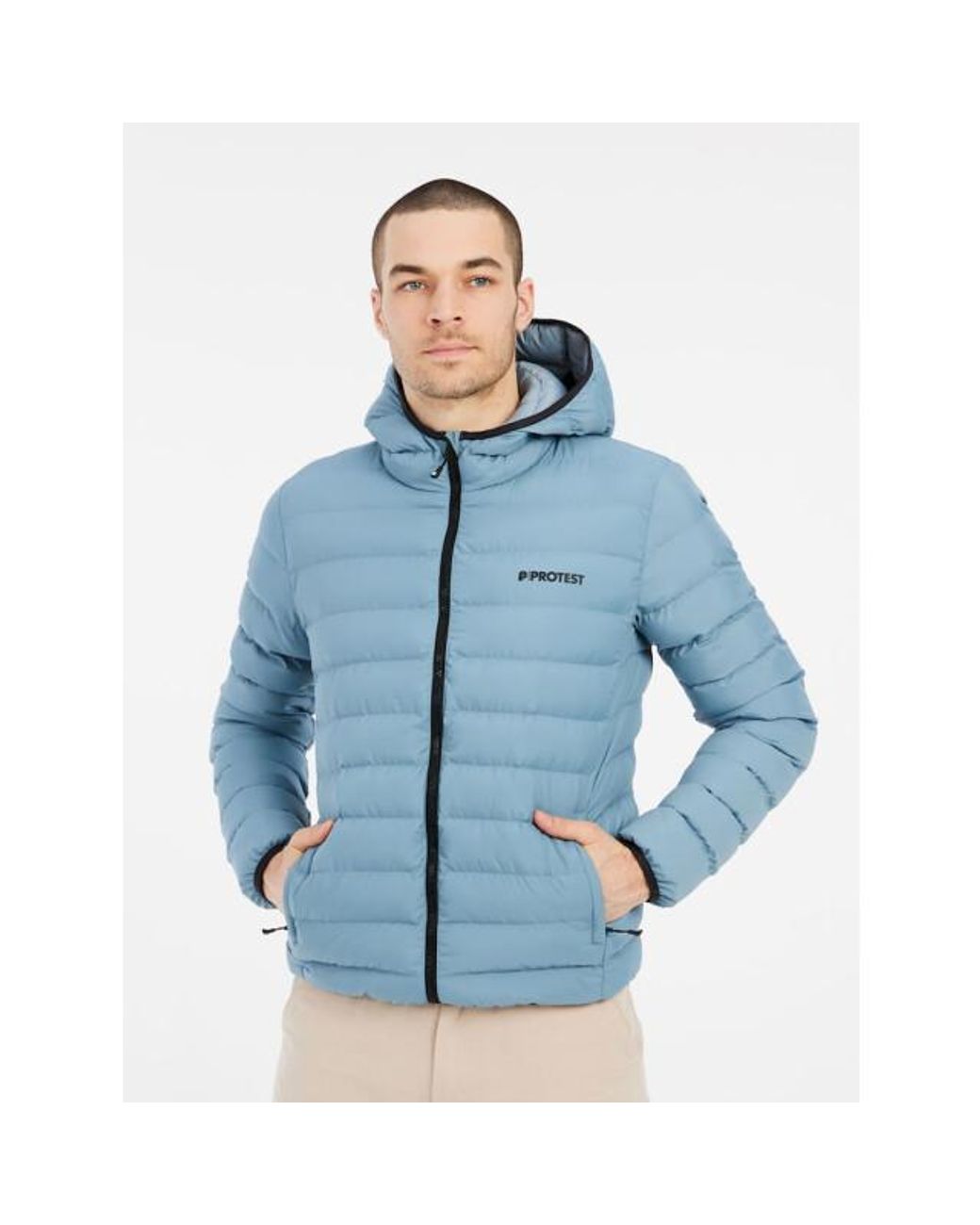 Protest Basso Outdoor Pufferjacket Functioneel Jack in het Blue voor heren
