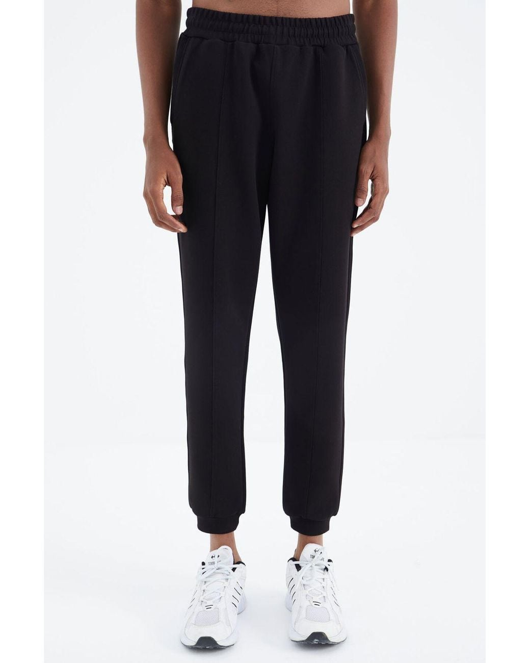 TOMMY LIFE Red Regular-Fit 3-Thread Fleece Sweatpants for men