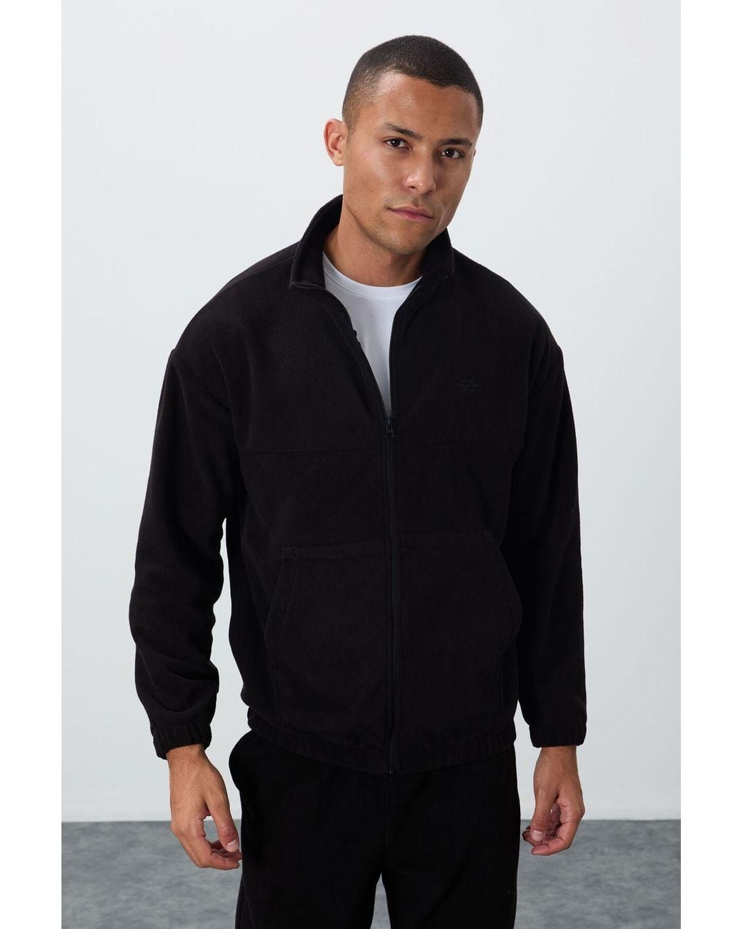 TOMMY LIFE Black Sweatshirt And Pants Set for men