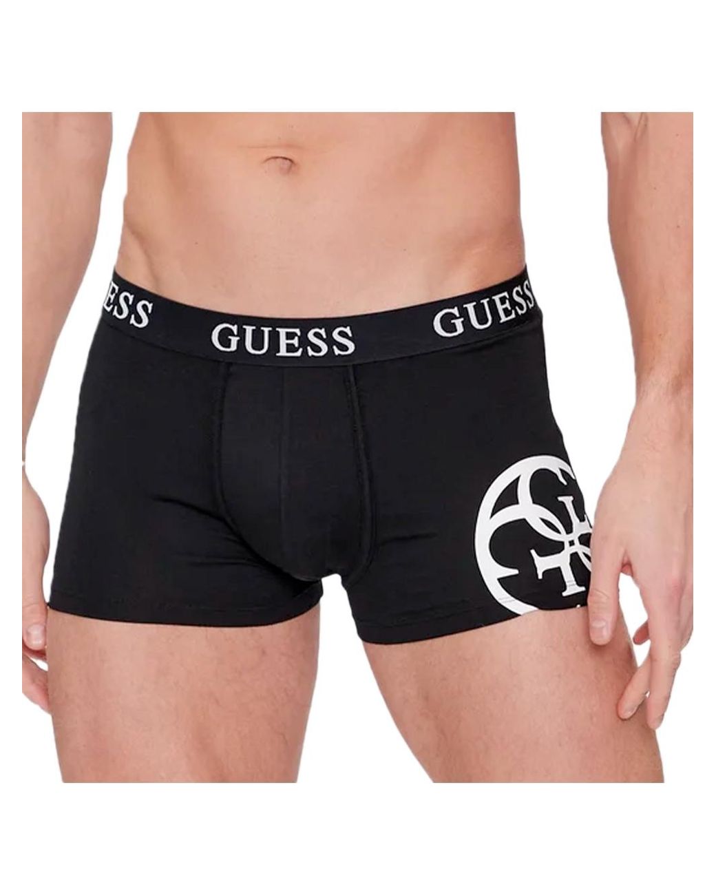 Guess Herenboxershorts, Set Van 3, Rekbaar in het Black voor heren