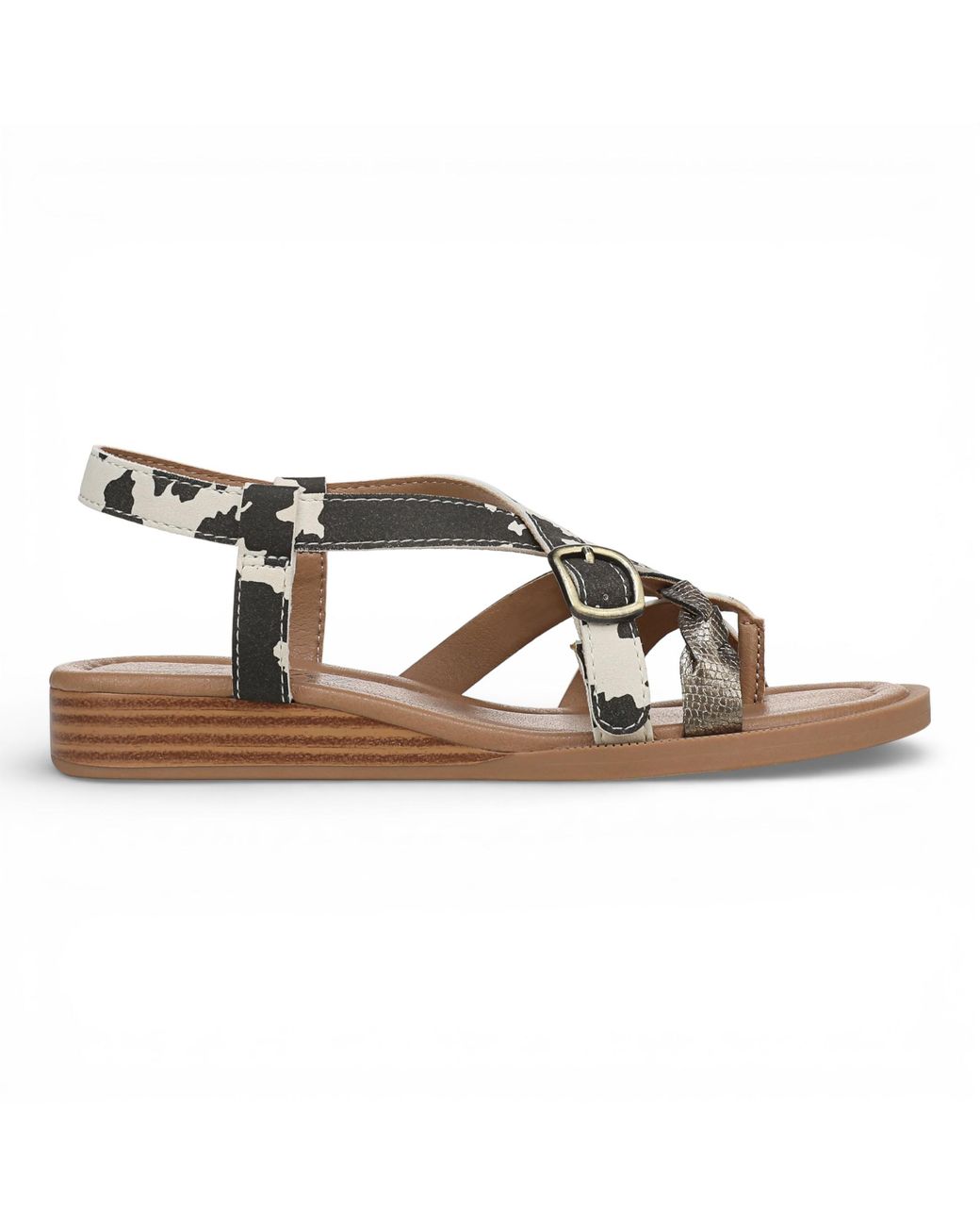 Blowfish Brown Micro Wedge Strappy Sandals