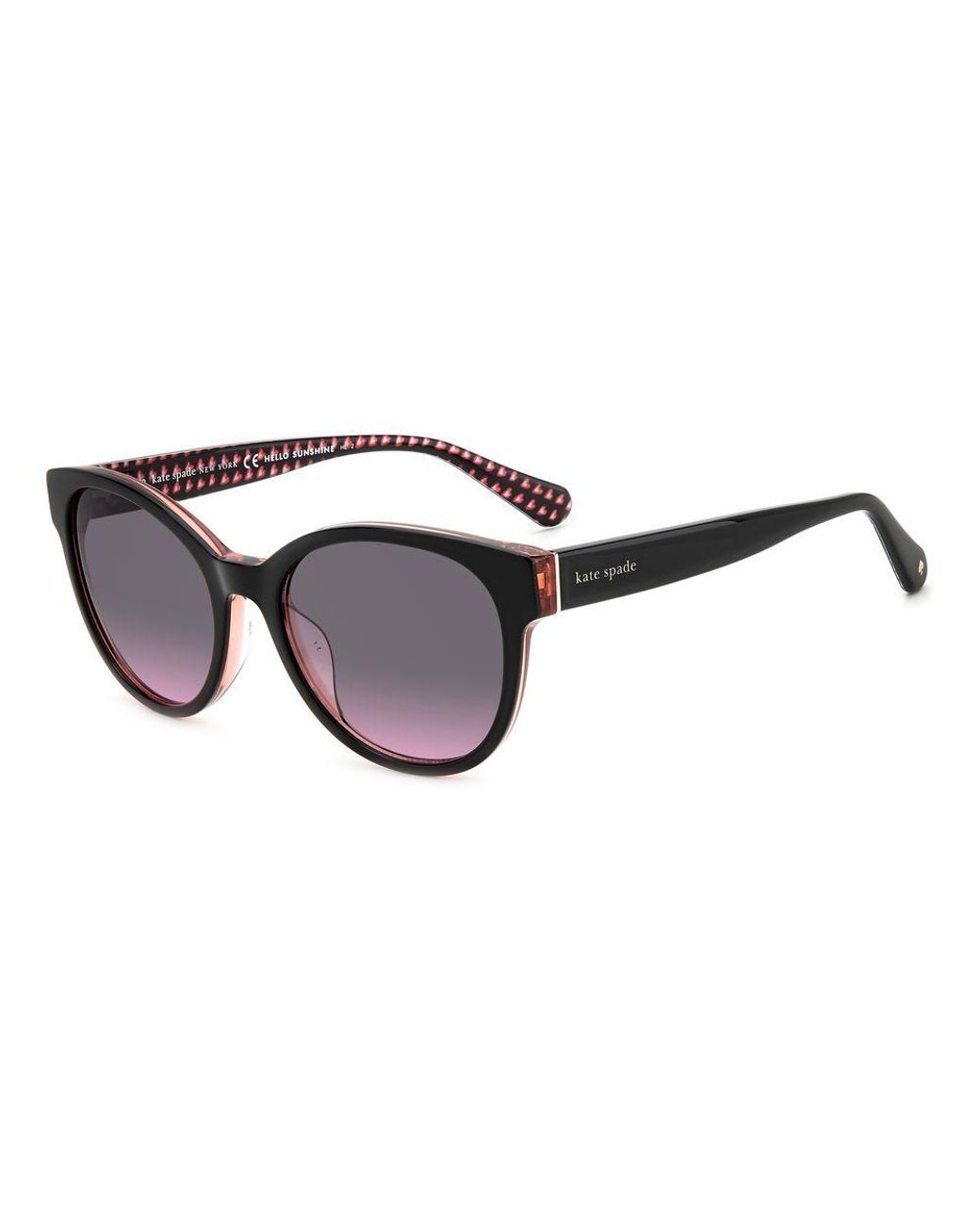 Kate Spade Vrouwen Zonnebril 55/17/140 Mm Acetaat in het Black