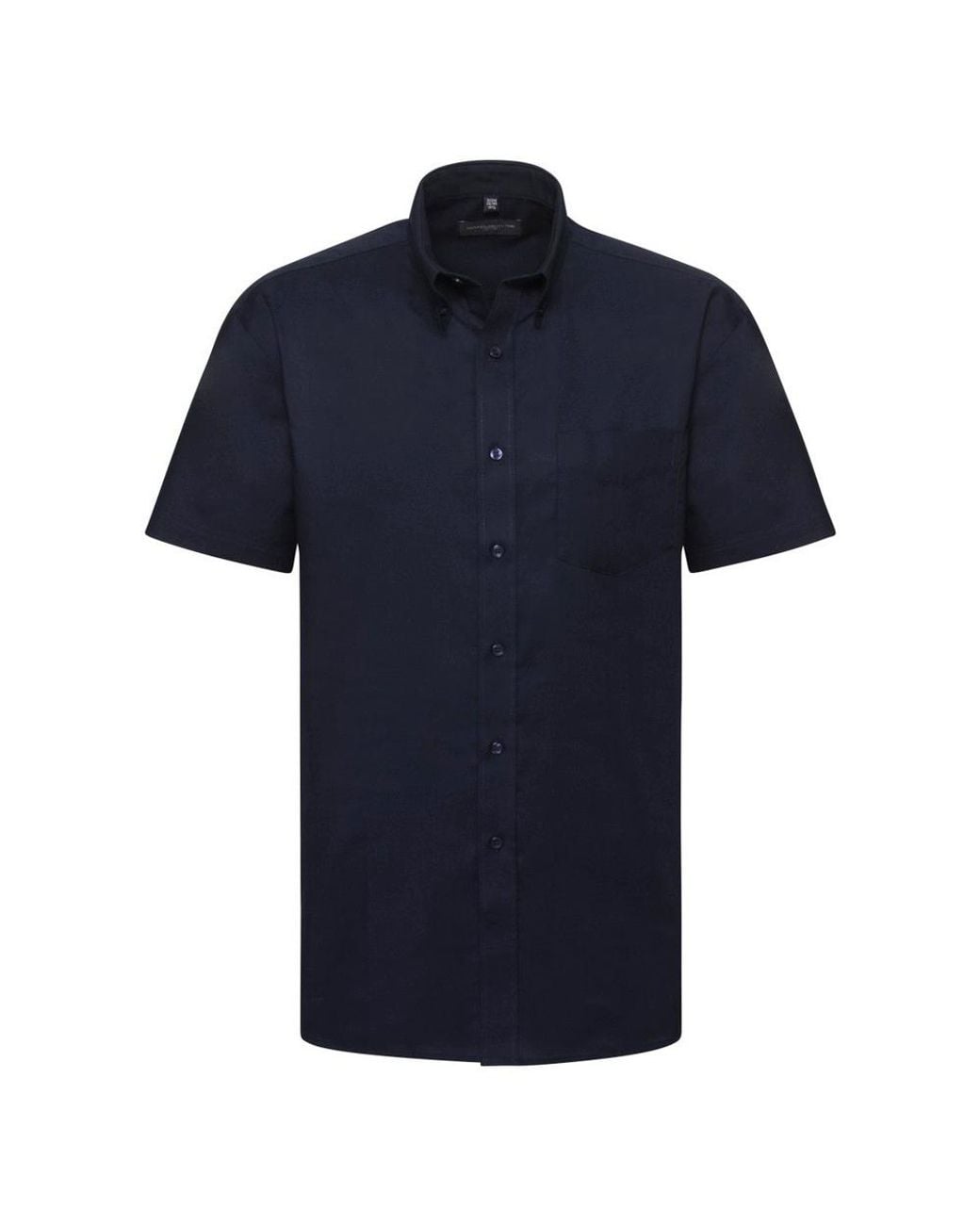 Russell Blue Collection Short Sleeve Easy Care Oxford Shirt (Bright) for men