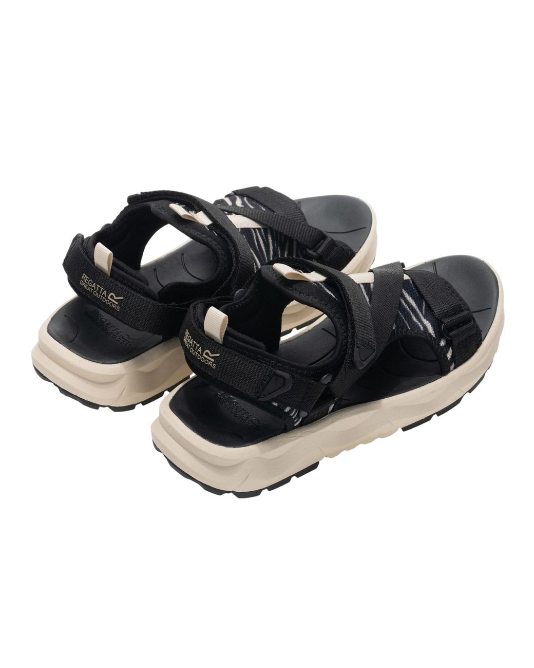 Regatta Blue Ladies Lito Zebra Print Sandals