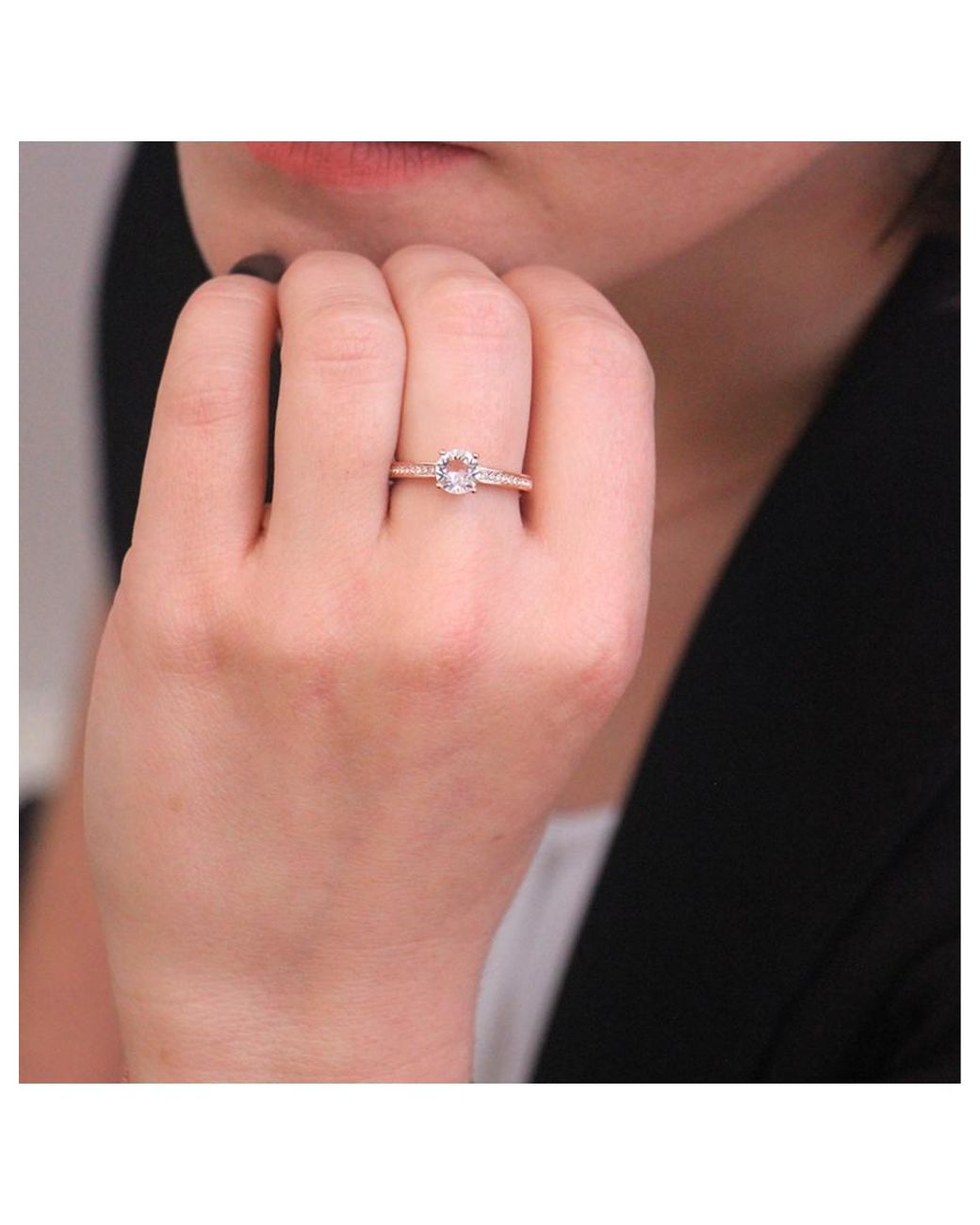 Myc Paris White Elise Ring