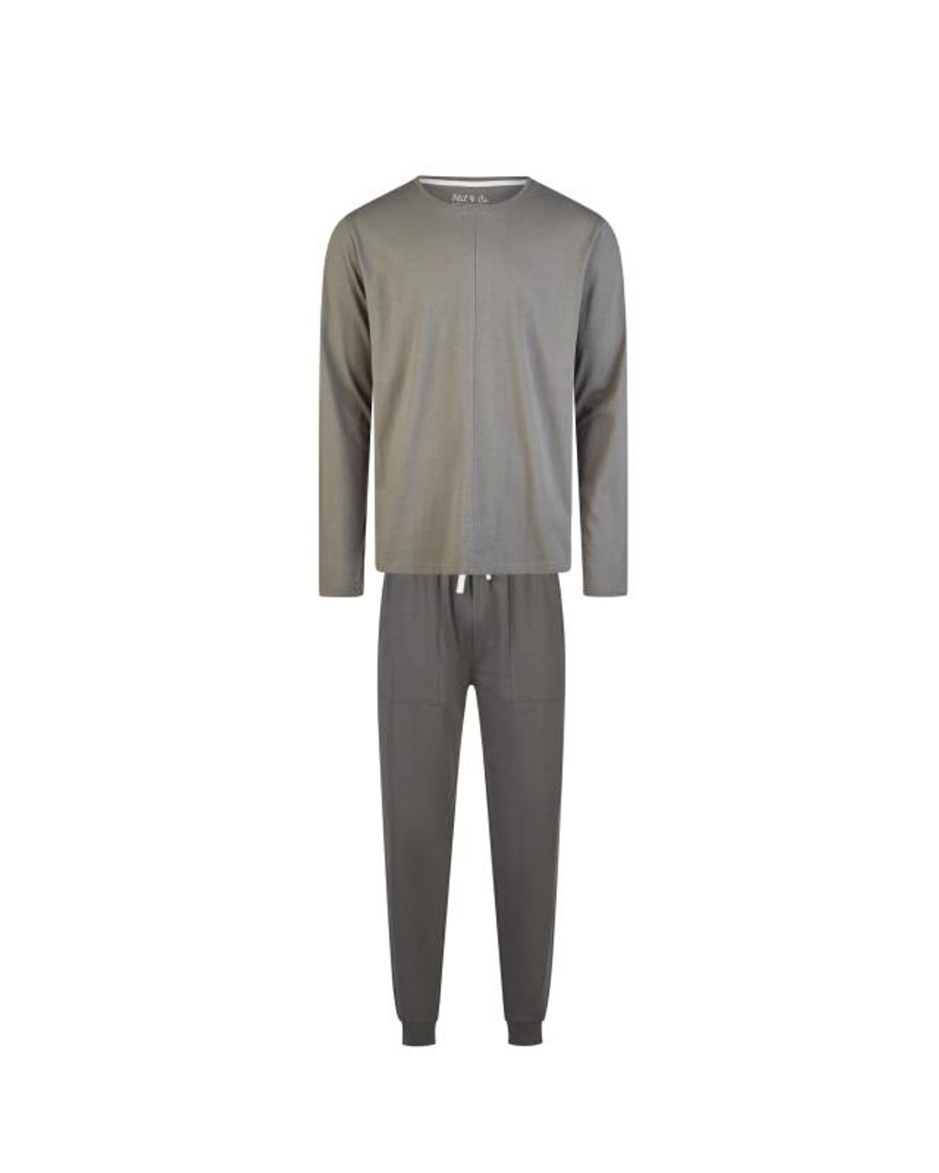 Phil & Co. Berlin Pyjama Set Lang in het Gray voor heren