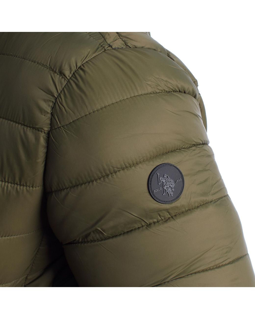 U.S. POLO ASSN. Green Padded Jacket With Hood Us40127020 for men