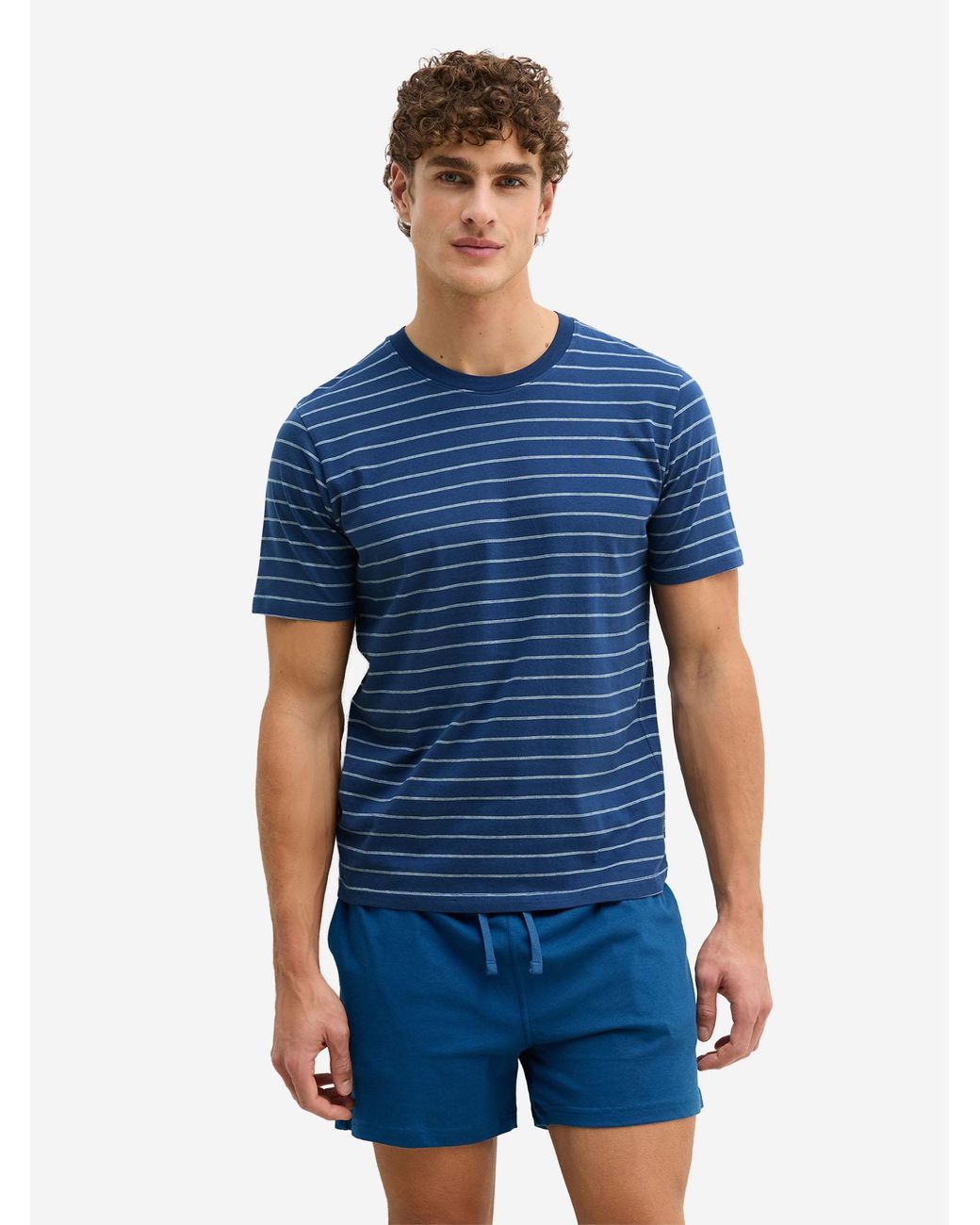 Marc O' Polo Marc O'Polo Mannen T-Shirt Mix N Match in het Blue voor heren