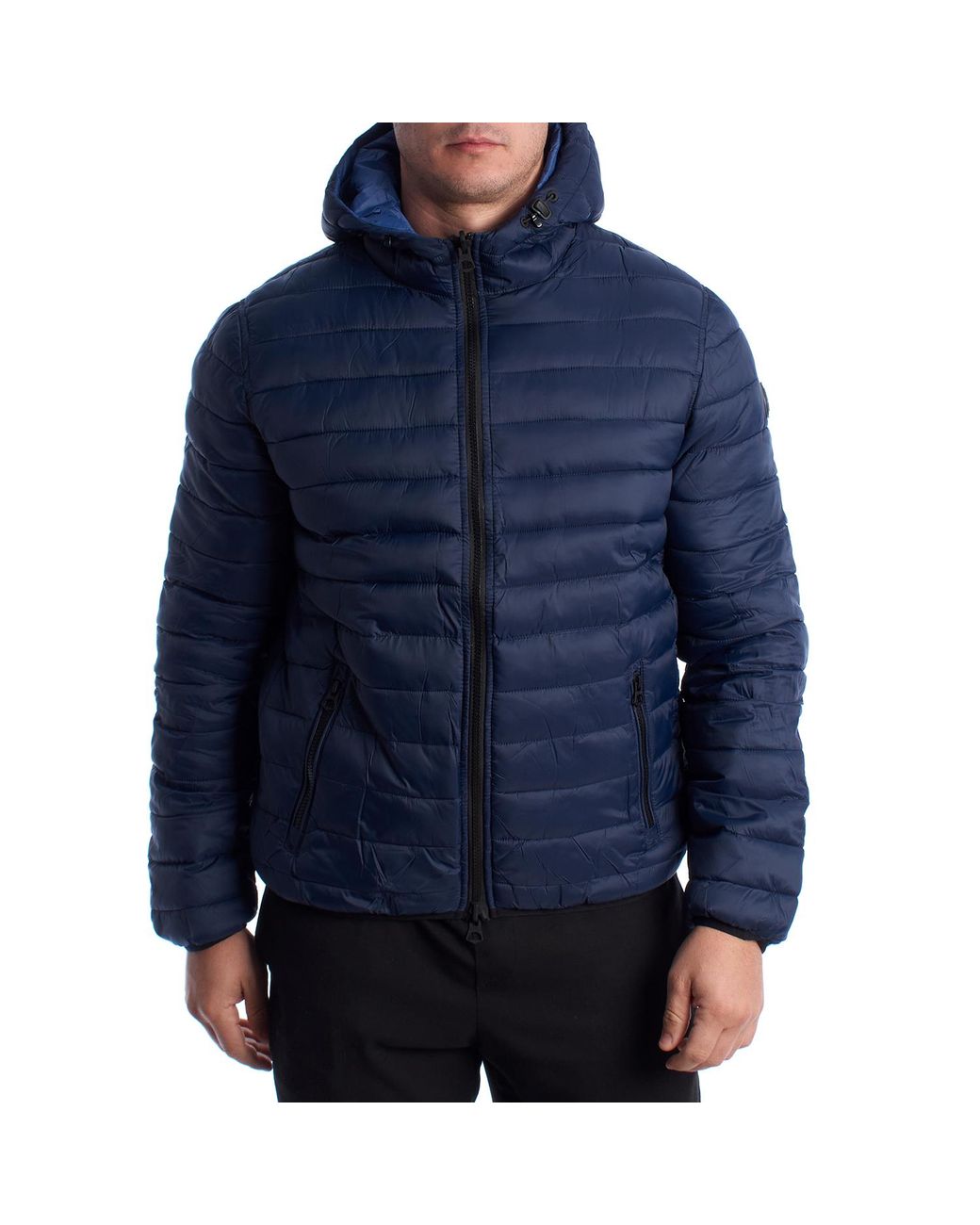 U.S. POLO ASSN. Blue Reversible Padded Jacket With Hood 66496 for men