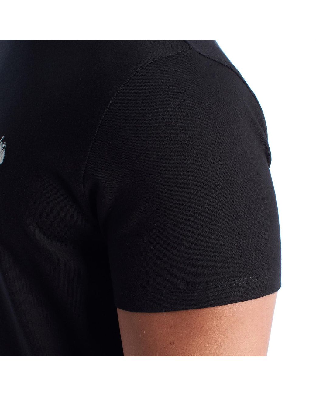 U.S. POLO ASSN. Black Cotton Short Sleeve T-Shirt Us42154023 for men