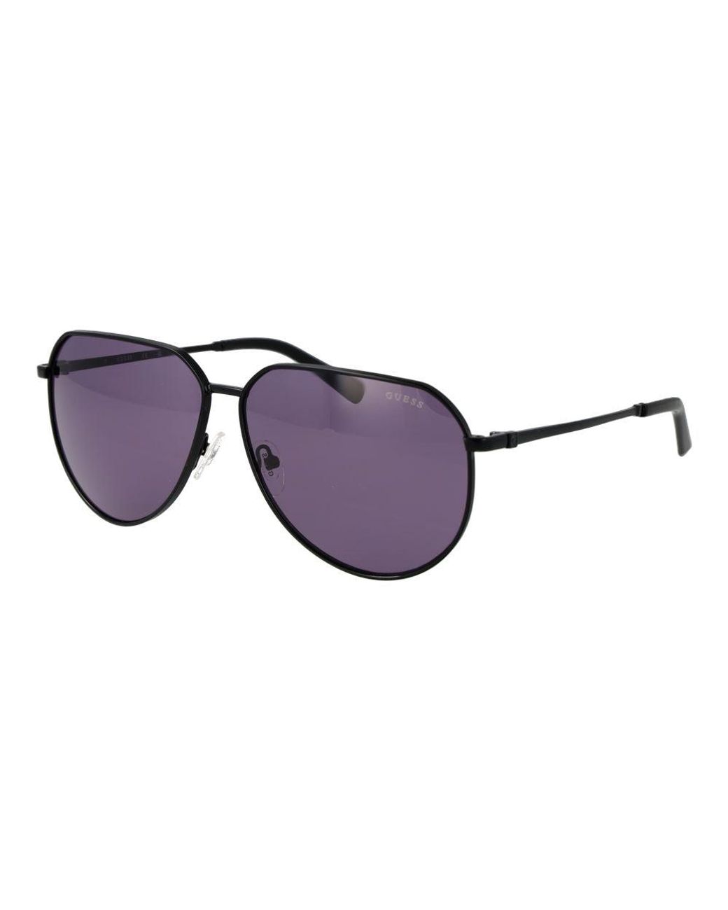 Guess Purple Metal Sunglasses for men