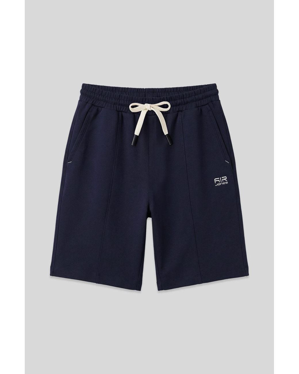 TOMMY LIFE Blue Cotton-Blend Sweat Shorts for men
