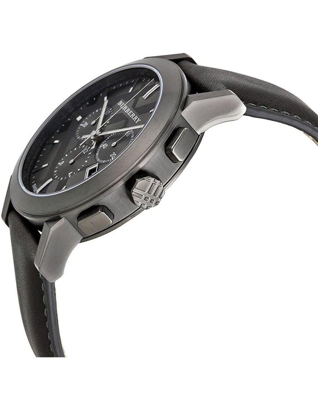 Burberry Bu9364 De City Chronograaf Herenhorloge in het Black voor heren