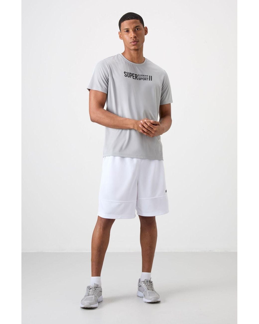 TOMMY LIFE White Printed Crew Neck T-Shirt for men