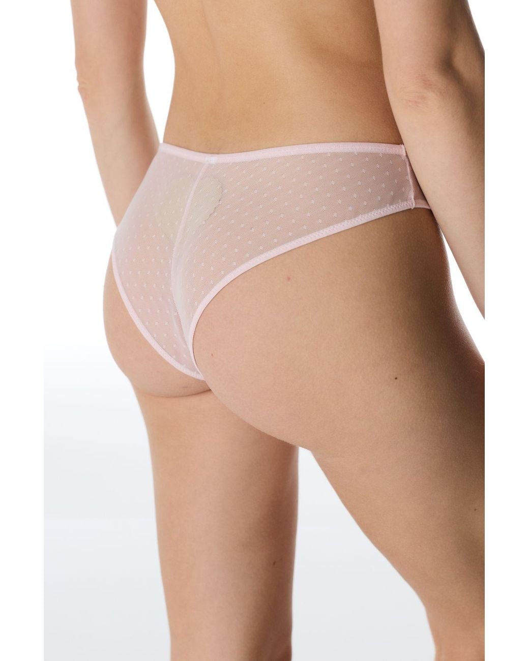Penti Pink Dot Satin Brazilian Briefs