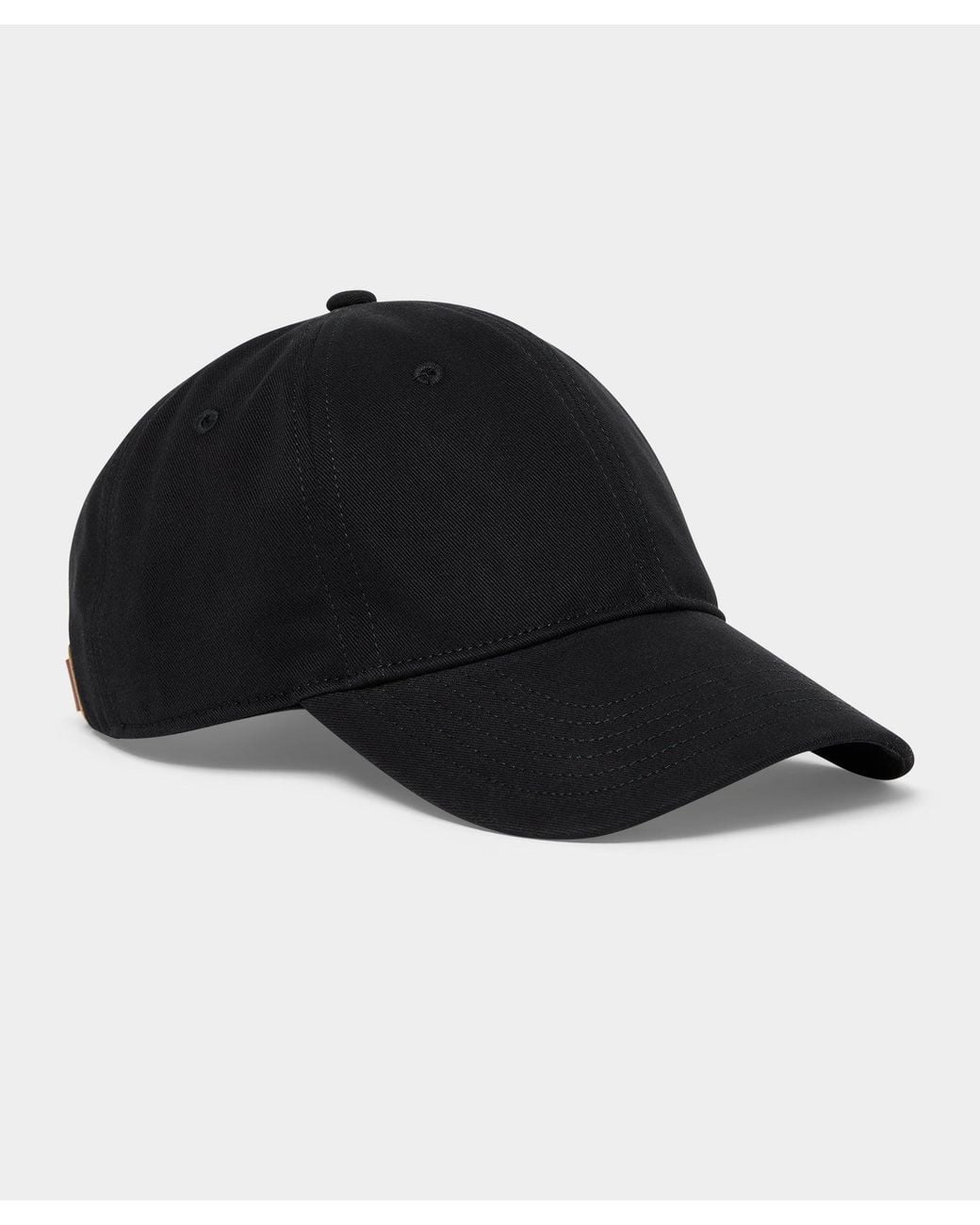 Todd Snyder Black Chino Dad Cap for men