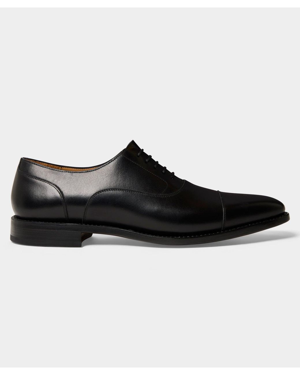 Todd Snyder Black Madison Cap-toe Oxford Shoe for men