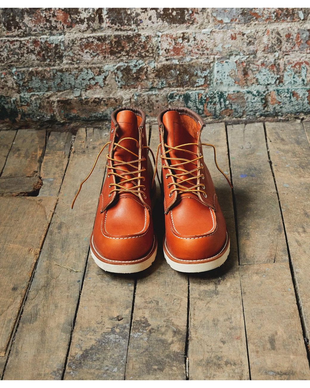 Red Wing Red Wing 6-in Classic Moc Legacy Leather in Orange for 