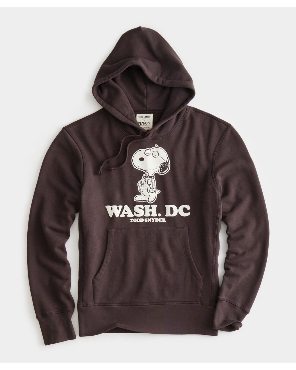 Todd Snyder x Peanuts French Terry Hoodie Washington D.c. in Brown for ...