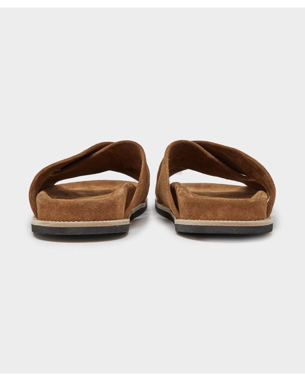 Todd Snyder Tobacco Suede Nomad Slides todd-snyder-Tobacco-Nomad-  main image 2