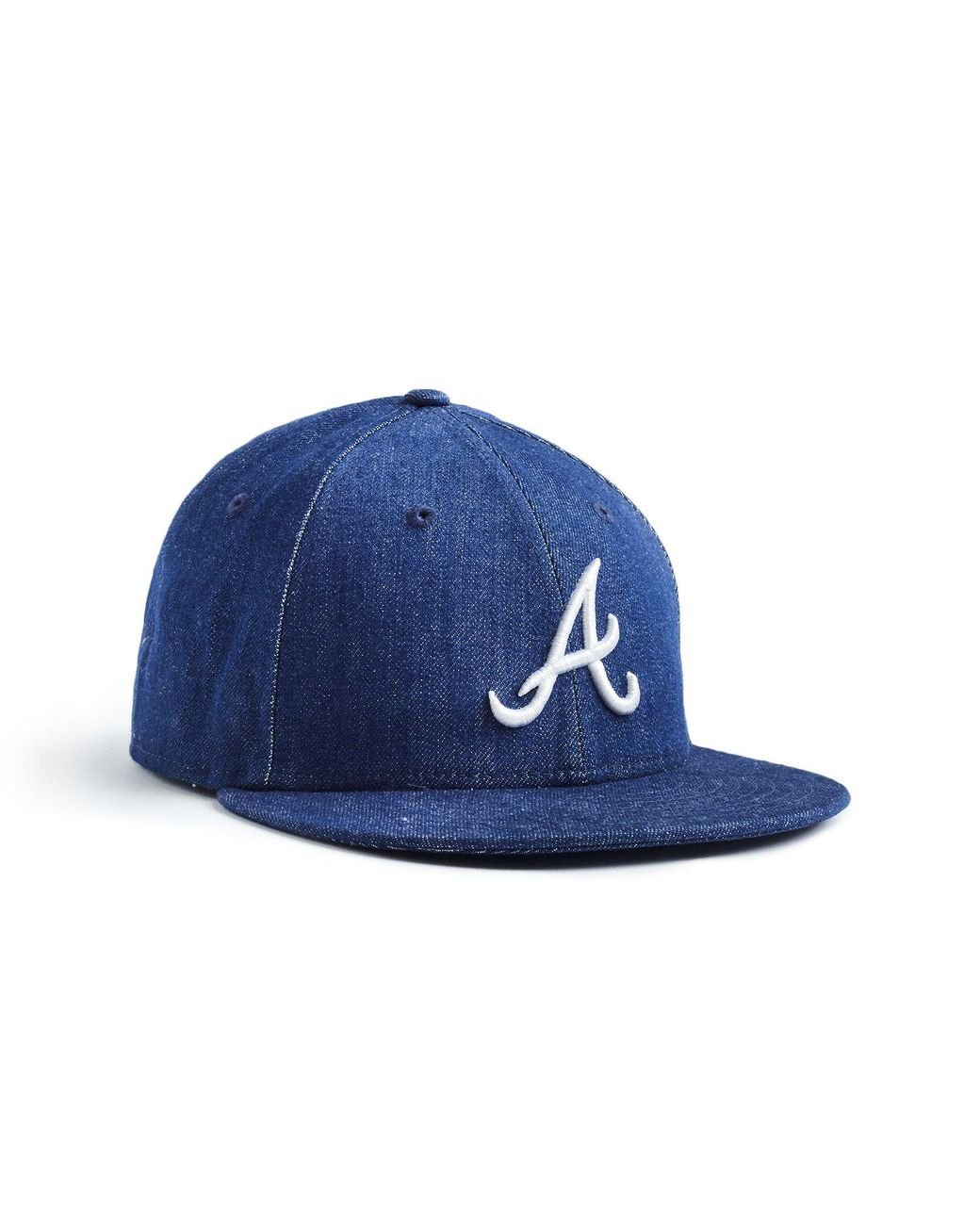 NEW ERA HATS Mlb Atlanta Braves Cap In Cone Denim in Navy (Blue) for