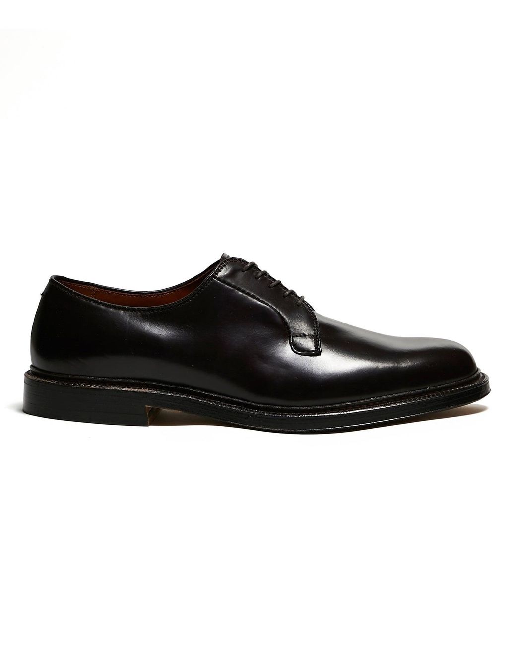 Alden Plain Toe Blucher Color 8 Shell Cordovan in Black for Men | Lyst