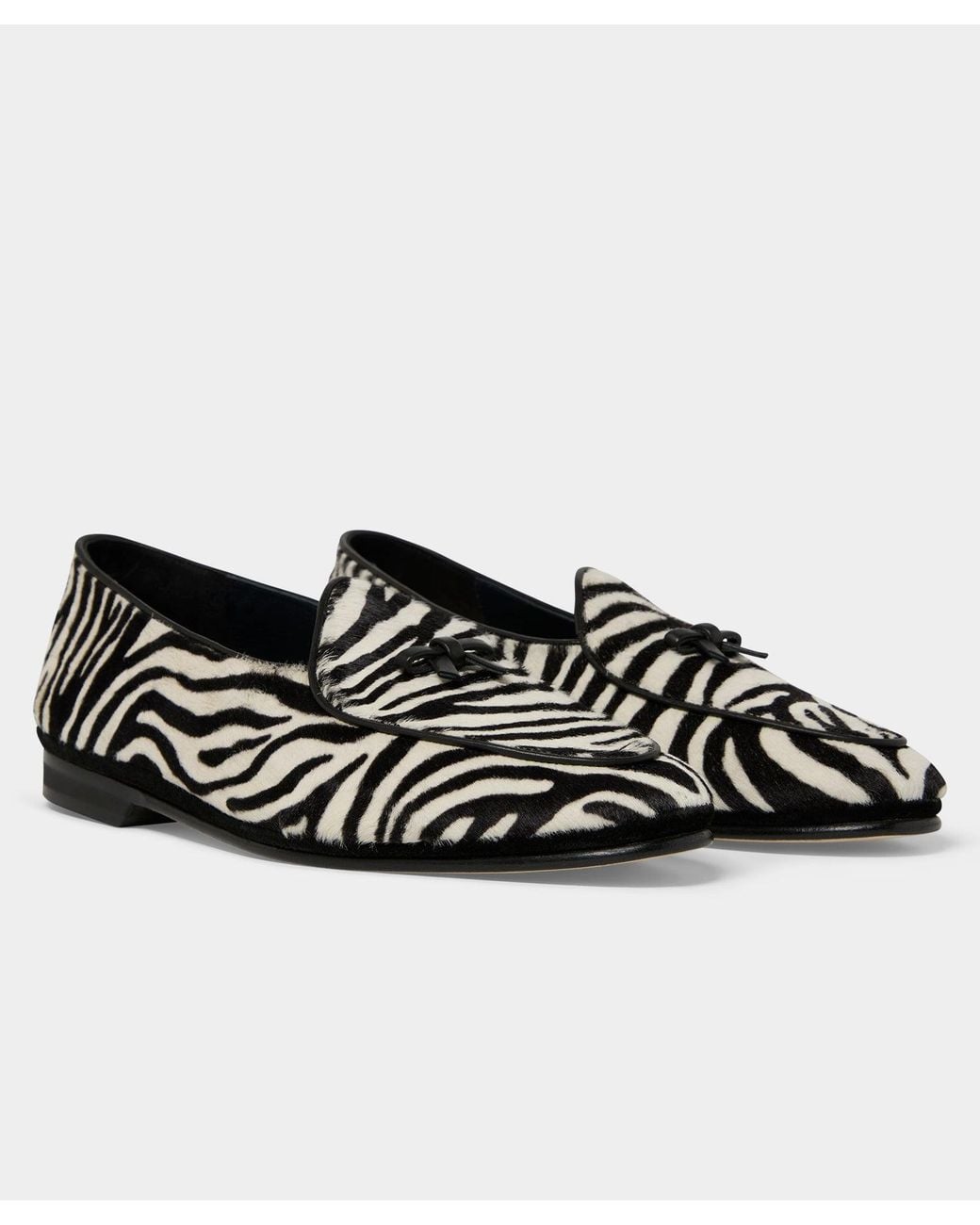 Rubinacci Black Marphy Bow Loafer for men