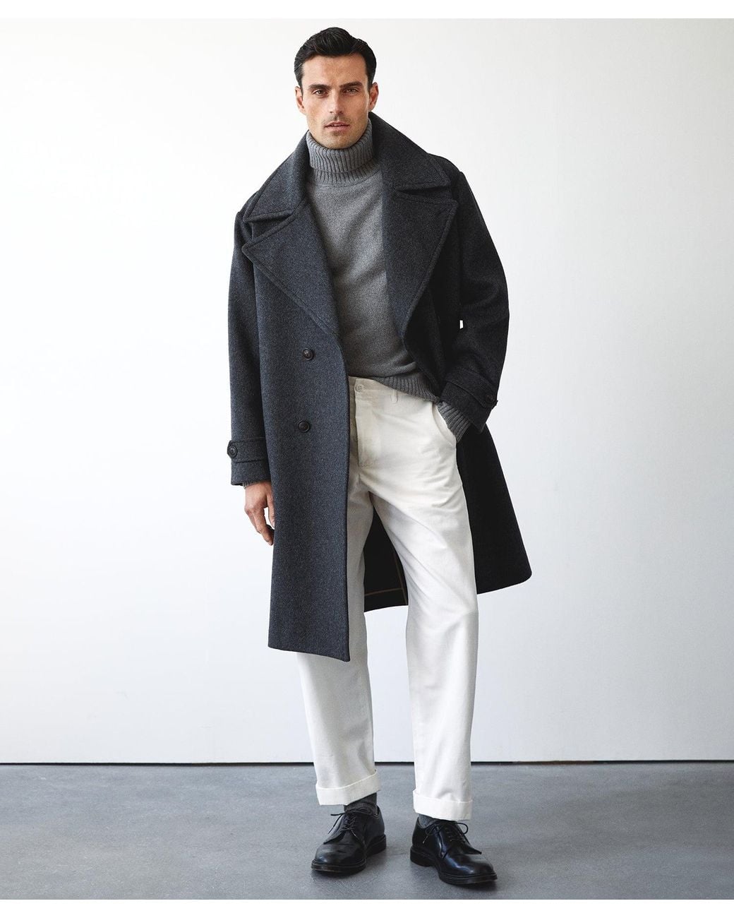 Todd Snyder Italian Oversized Double Breasted Topcoat for Men | Lyst