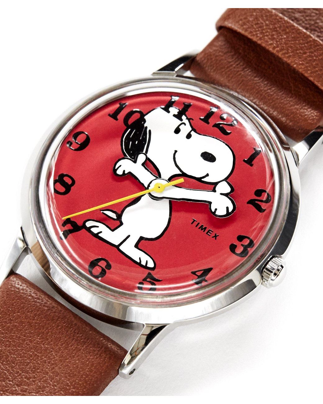Timex Timex X Peanuts Snoopy Watch 34mm in Red for Men | Lyst
