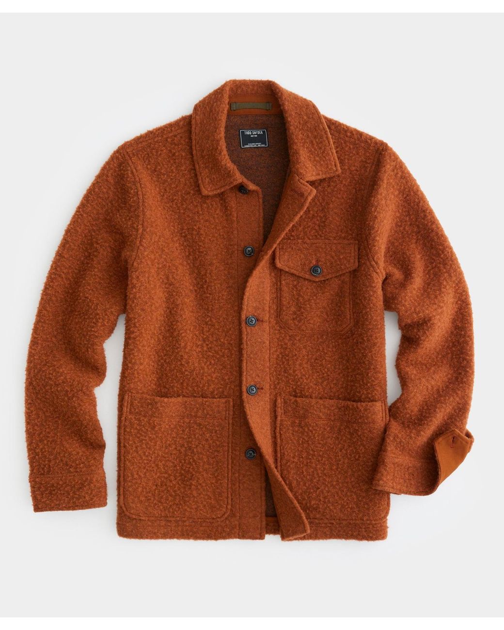 Todd Snyder Boucle Chore Jacket in Brown for Men | Lyst