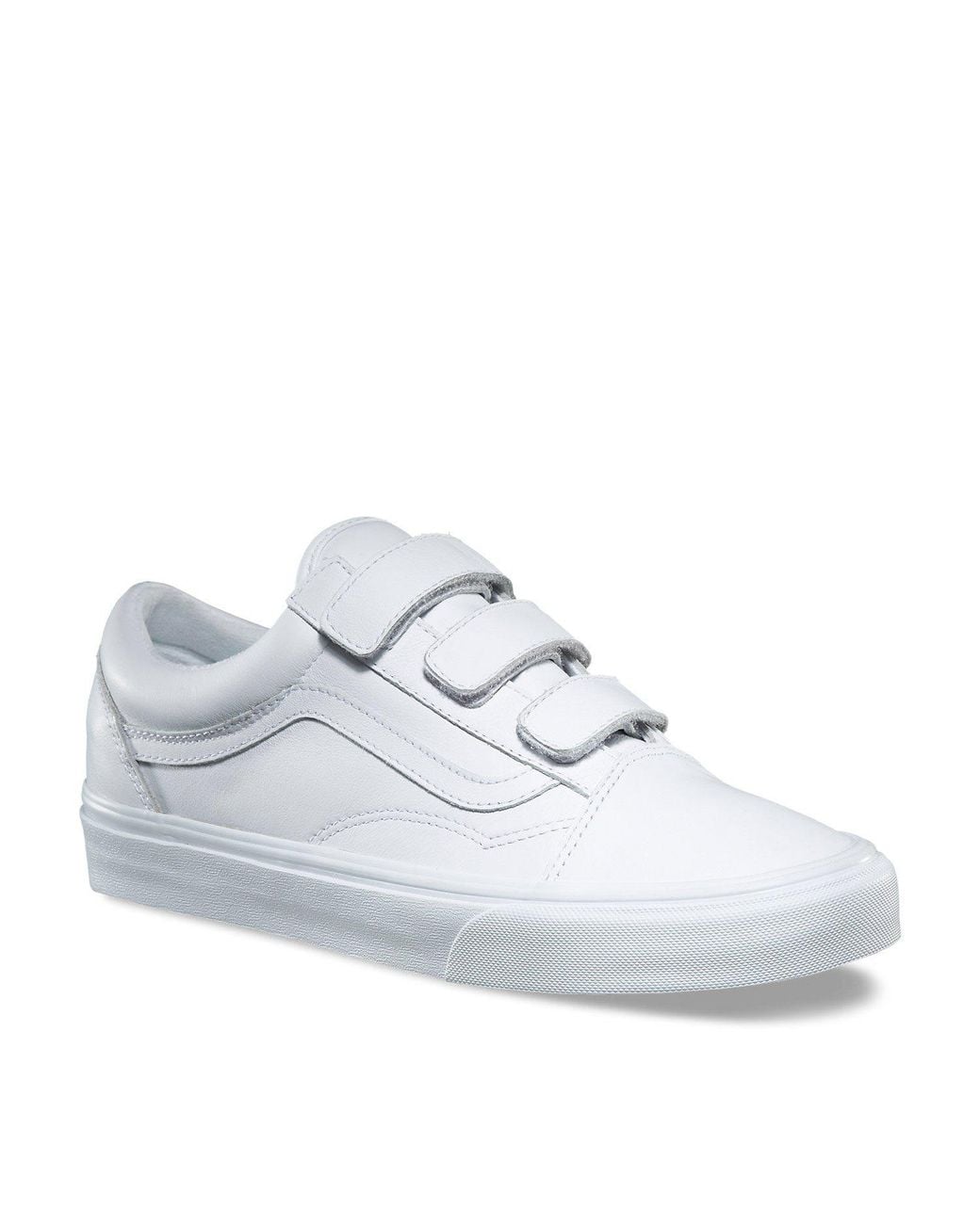 white vans with straps