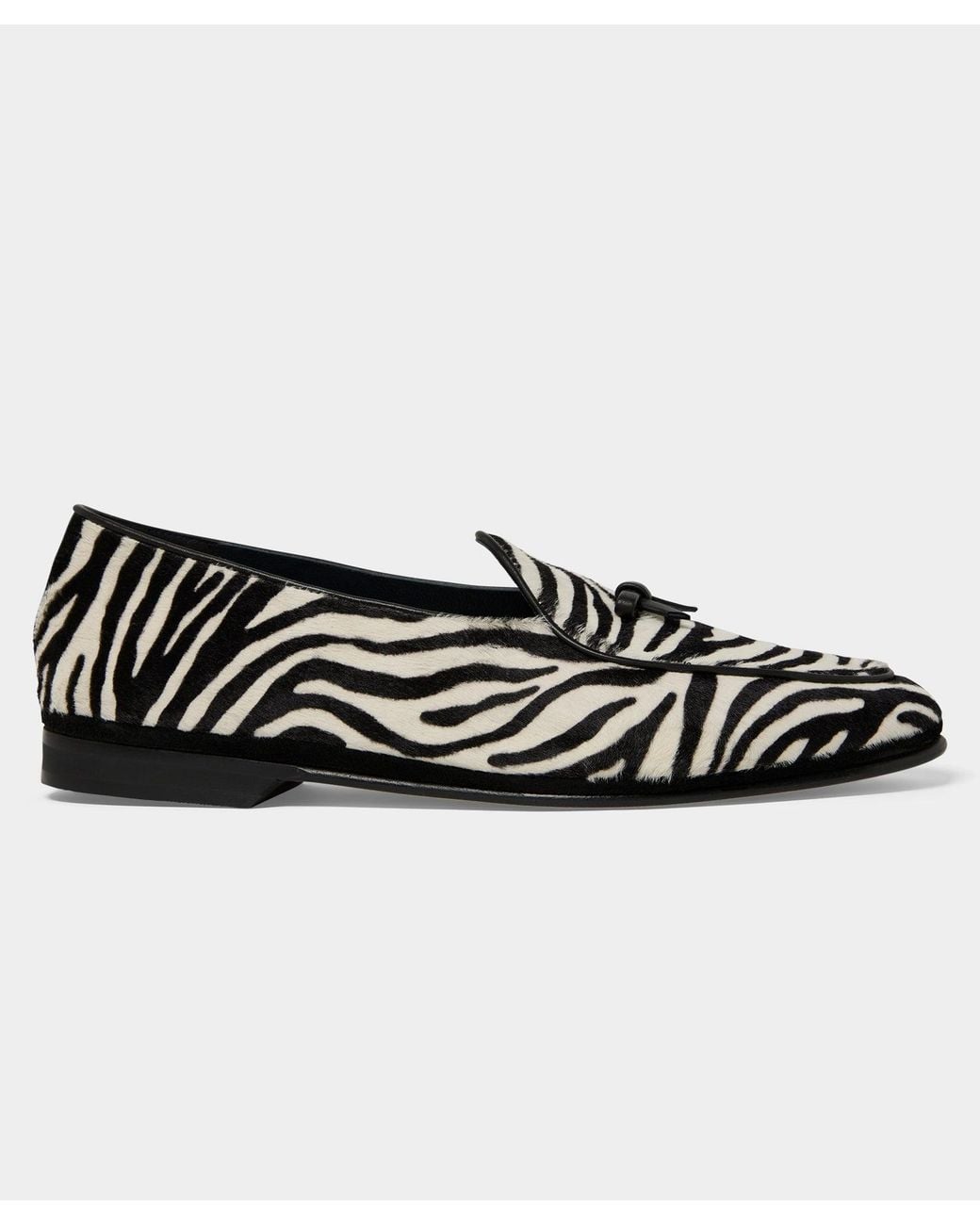 Rubinacci Black Marphy Bow Loafer for men