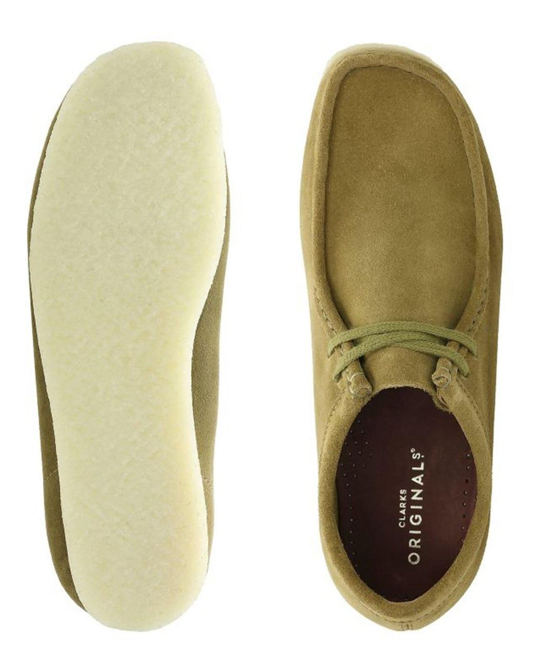 Clarks Wallabee Olive Suede in Green for Men | Lyst