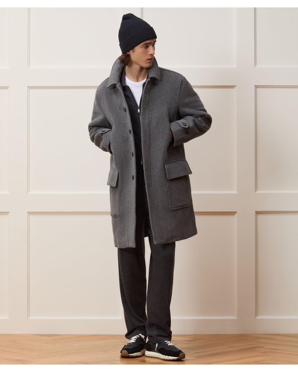 TODD SNYDER チェスターコート L ダークグレー Todd Snyder Italian Wool-alpaca Car Coat in Gray for Men | Lyst