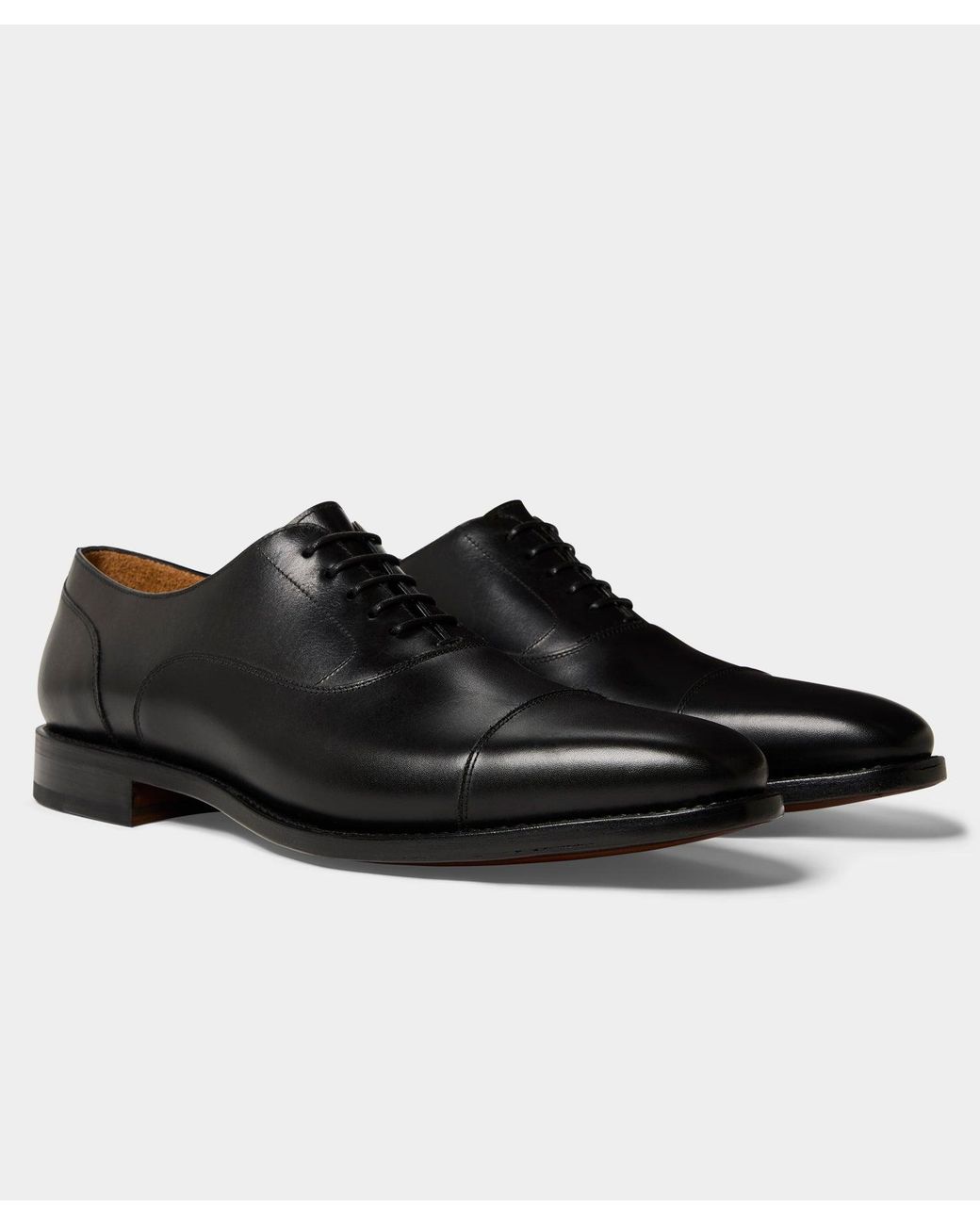Todd Snyder Black Madison Cap-toe Oxford Shoe for men
