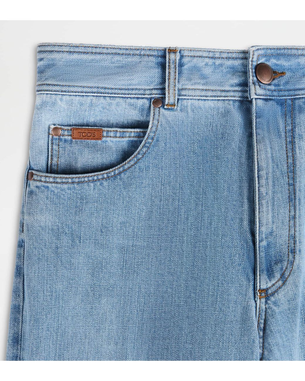 Tod's Blue Relaxed Fit 5 Pocket Jeans for men